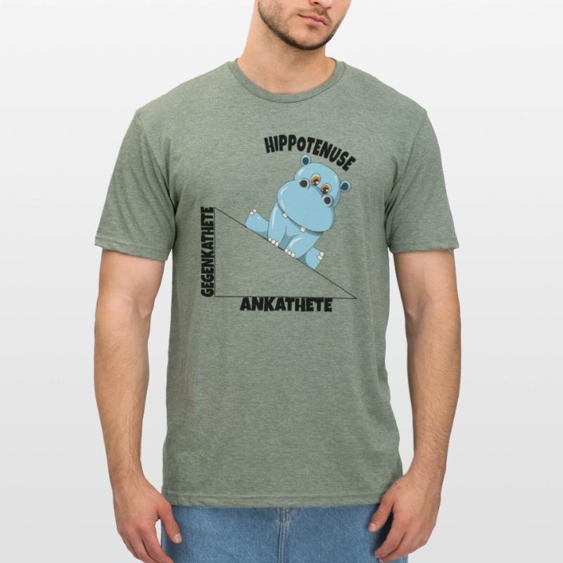 Math Hippotenuse Angular Function Hypotenuse Hippo Unisex Polycotton T-Shirt