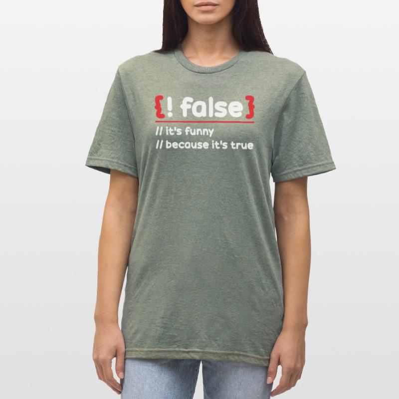 Programmeur Programmation Logiciel Codage Codeur T-shirt polycoton Unisexe