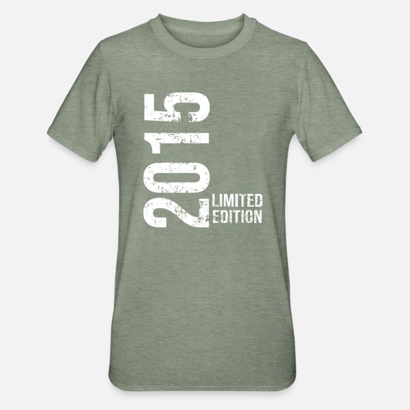 Edition Limitée De 2015 - T-shirt polycoton Unisexe - vert kaki chiné