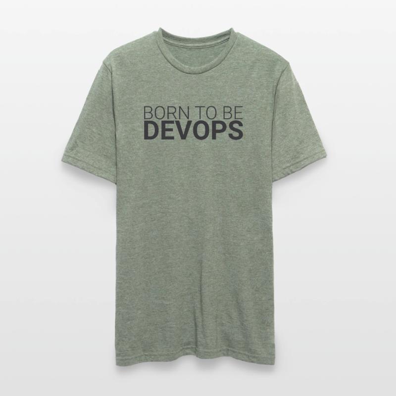 "DevOps Born | Software Development" Unisex Polycotton T-Shirt