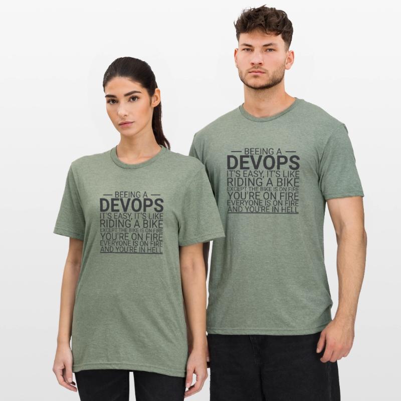 "DevOps Hell | Software Development" Unisex Polycotton T-Shirt