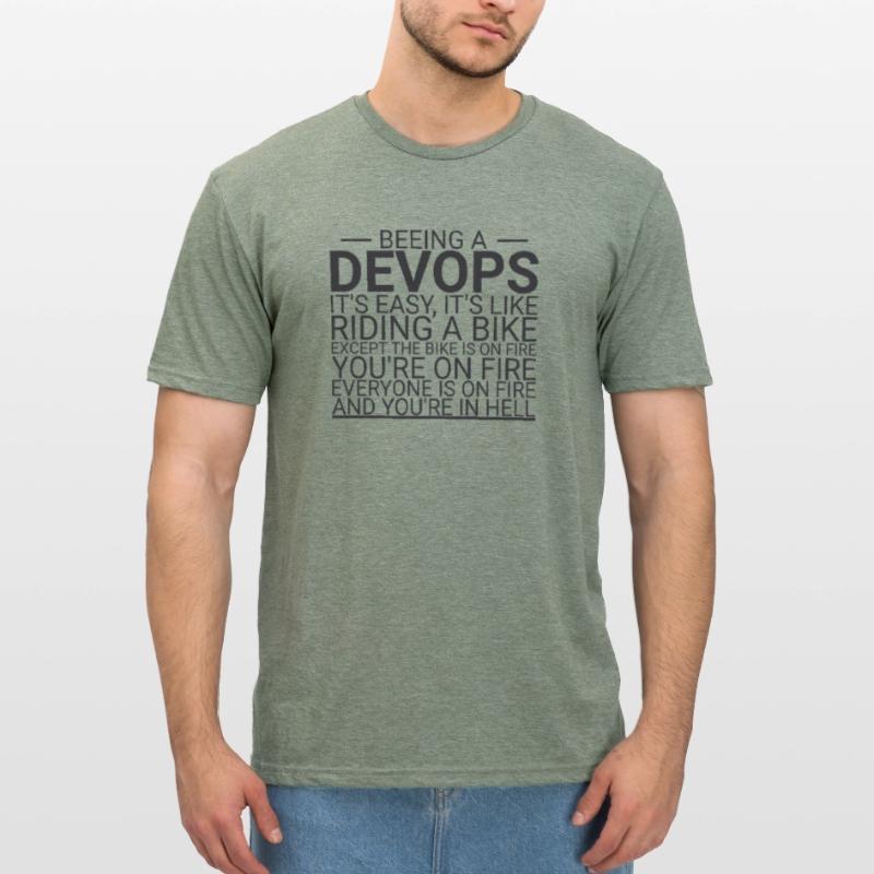 "DevOps Hell | Software Development" Unisex Polycotton T-Shirt