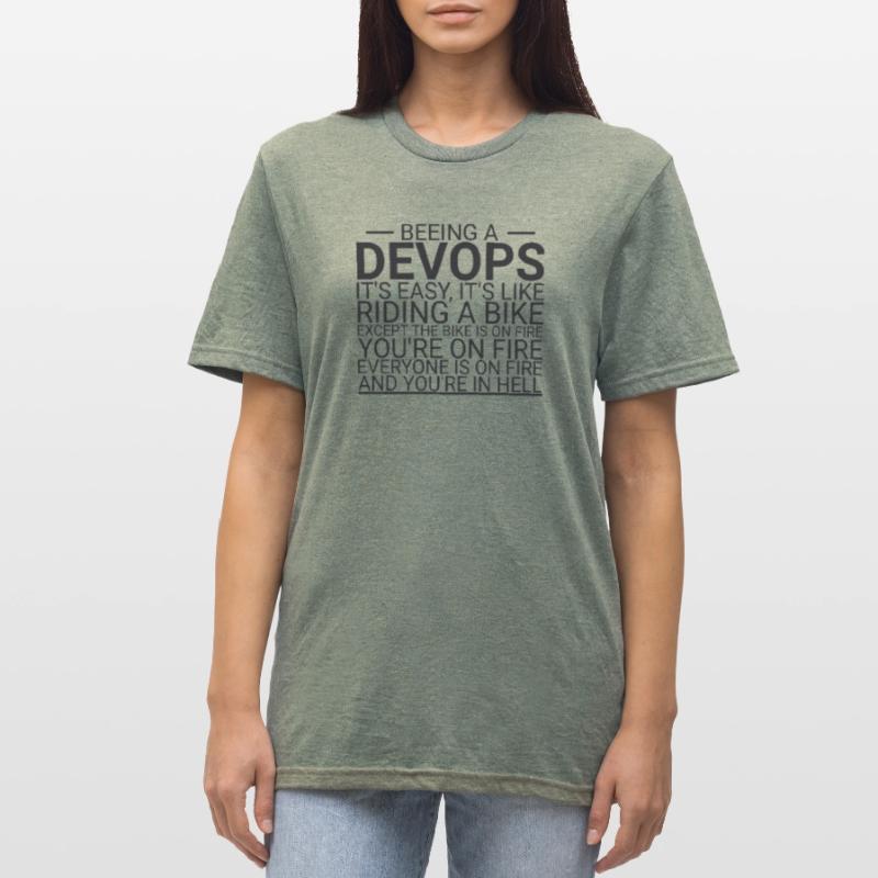 "DevOps Hell | Software Development" Unisex Polycotton T-Shirt