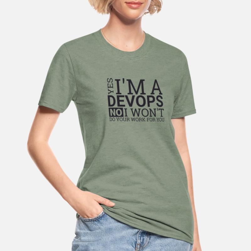 DevOps Work | Software Development" Unisex Polycotton T-Shirt