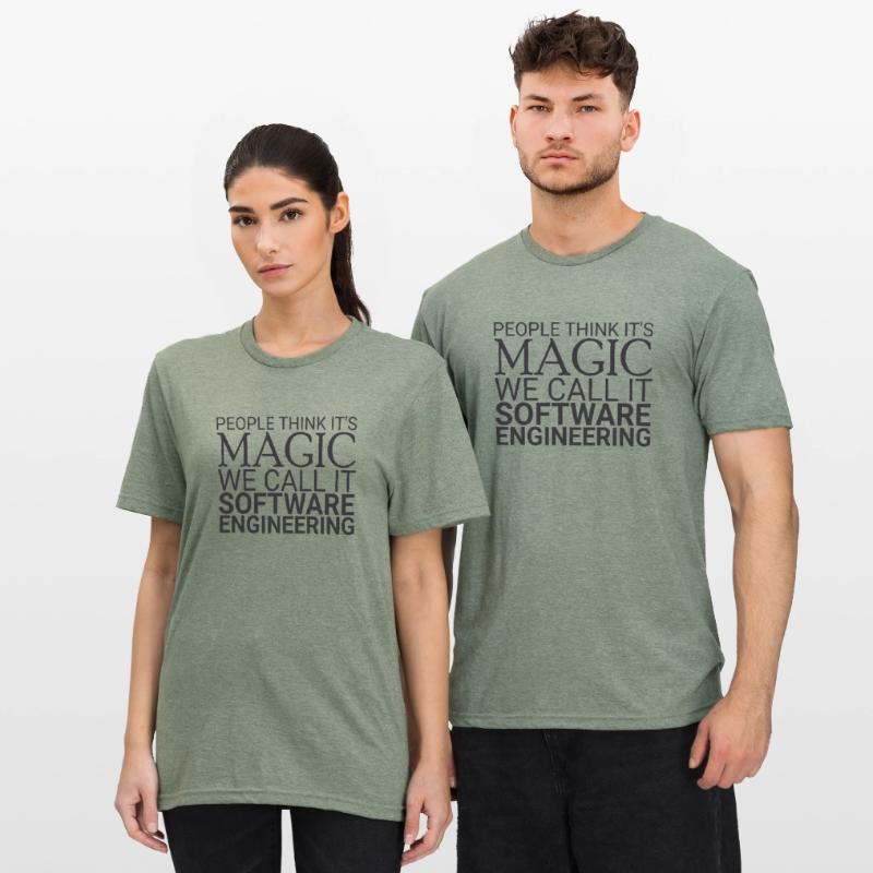 "Software Engineer Magic | Programming" Unisex Polycotton T-Shirt
