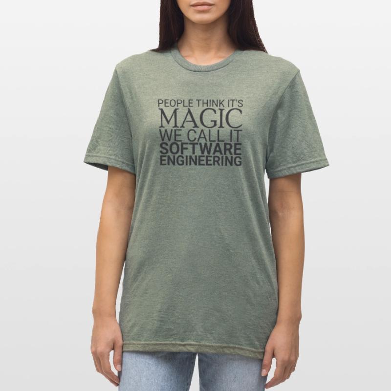 "Software Engineer Magic | Programming" Unisex Polycotton T-Shirt