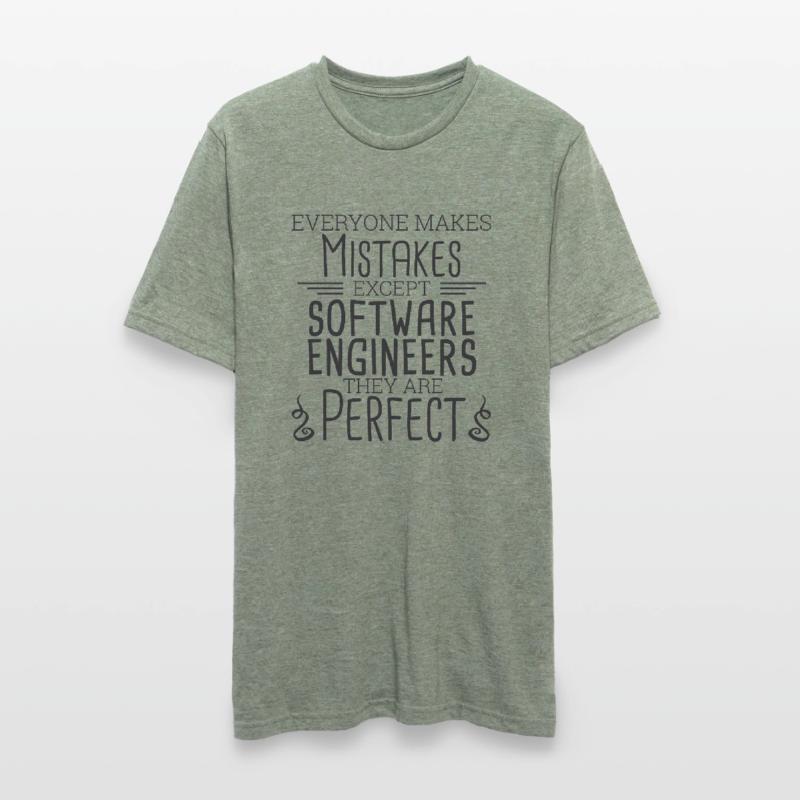 "Software Engineer Perfect | Programming" Unisex Polycotton T-Shirt