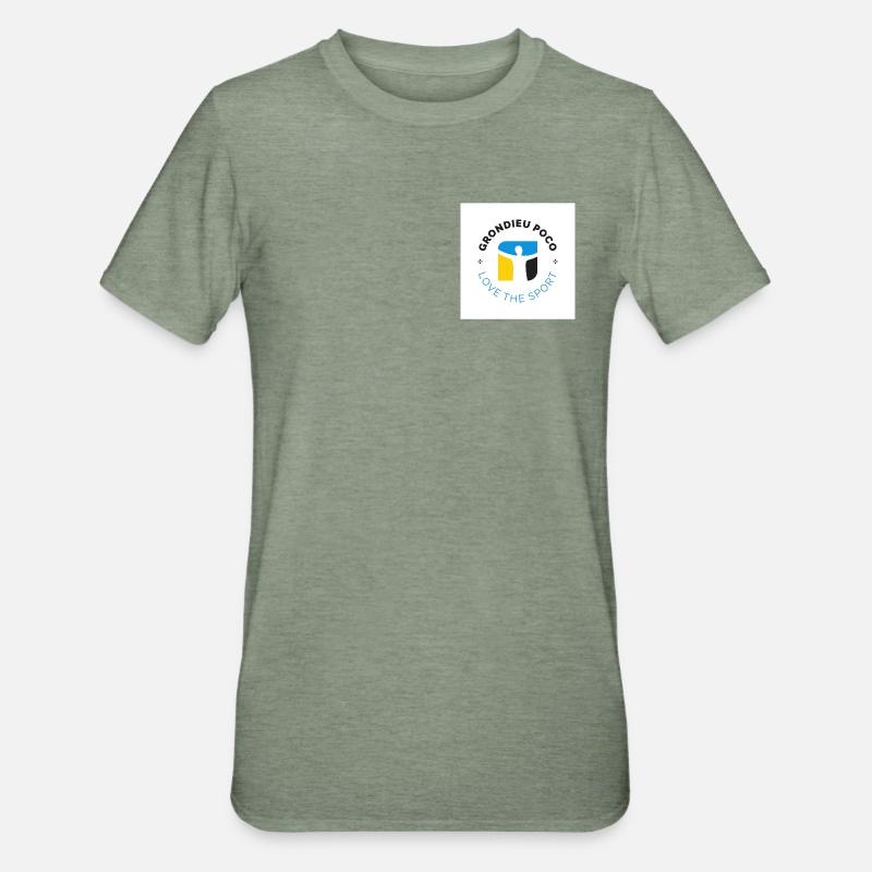 grondieu poco - T-shirt polycoton Unisexe - vert kaki chiné