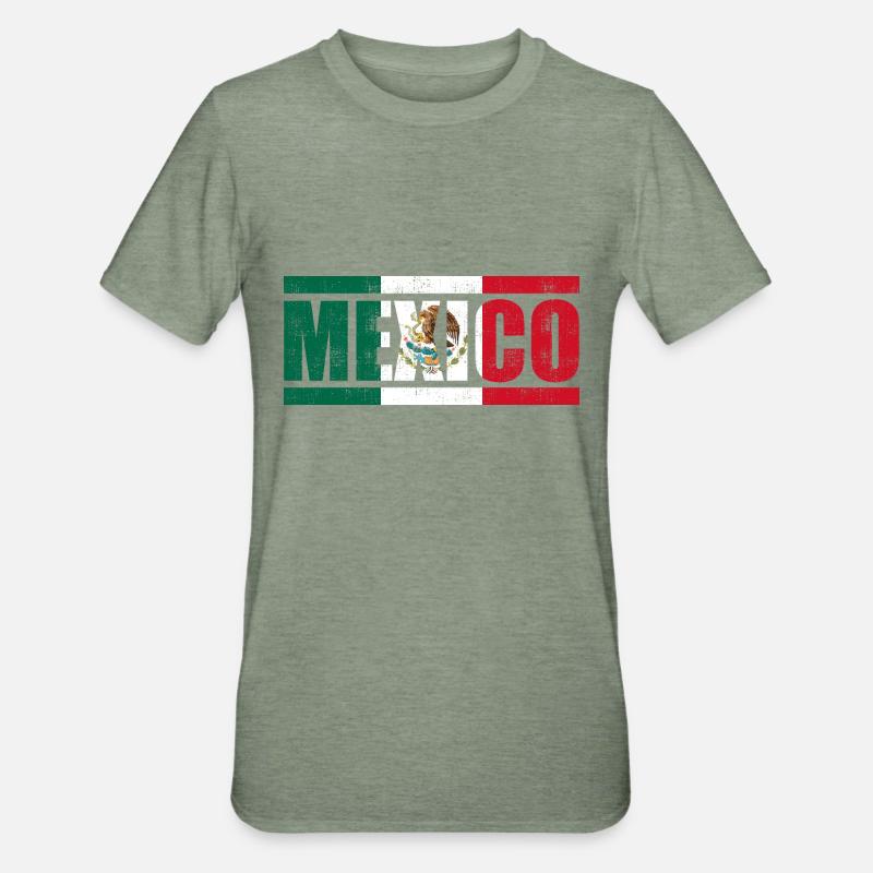 Mexico - Unisex Polycotton T-Shirt - heather military green