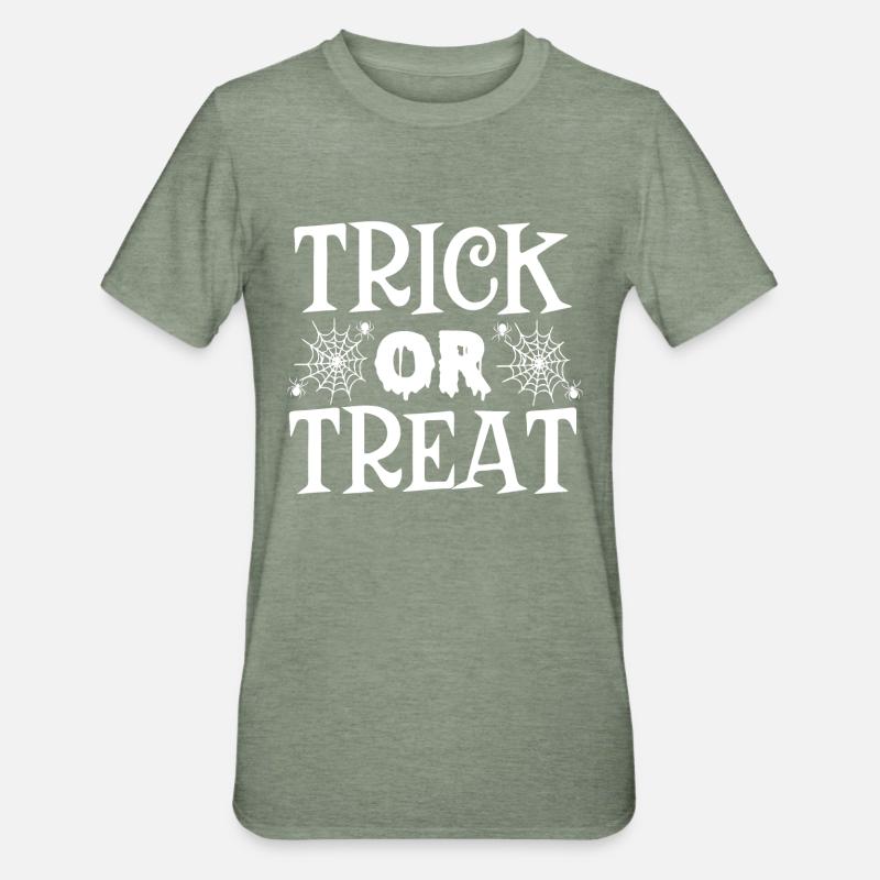 SÜßES ODER SAURES - Unisex Polycotton T-Shirt - Militärgrün meliert