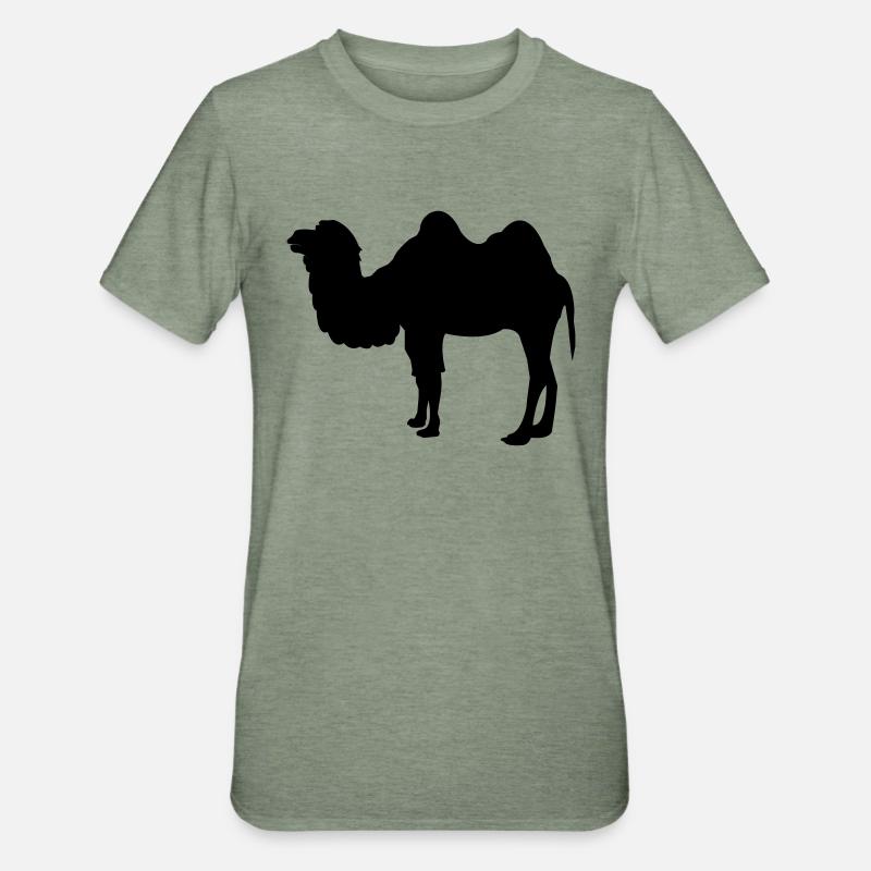 kamel - T-shirt polycoton Unisexe - vert kaki chiné