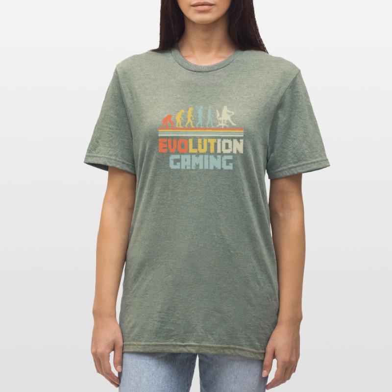 Devis de jeu Evolution Conception de jeu T-shirt polycoton Unisexe