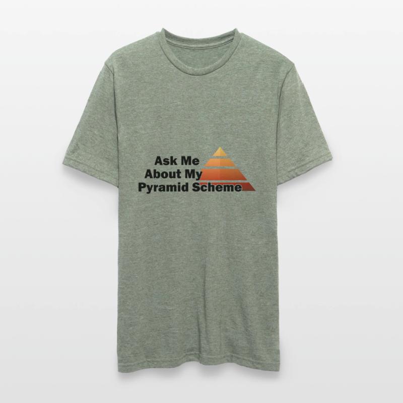Demandez-moi à propos de mon système de pyramide T-shirt polycoton Unisexe