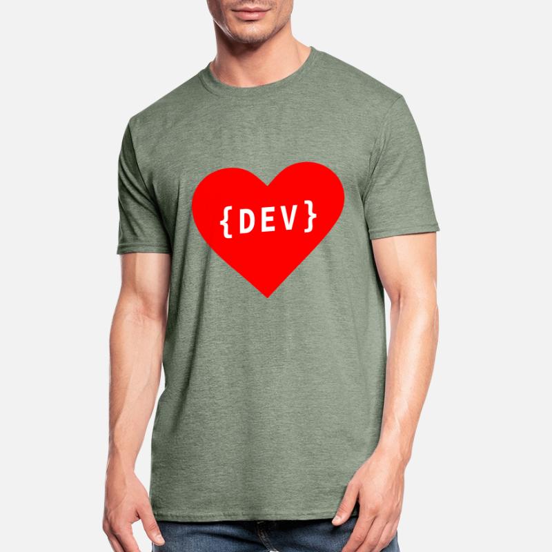 Software Developer, Liebe Code DEV Entwickler Tag Unisex Polycotton T-Shirt