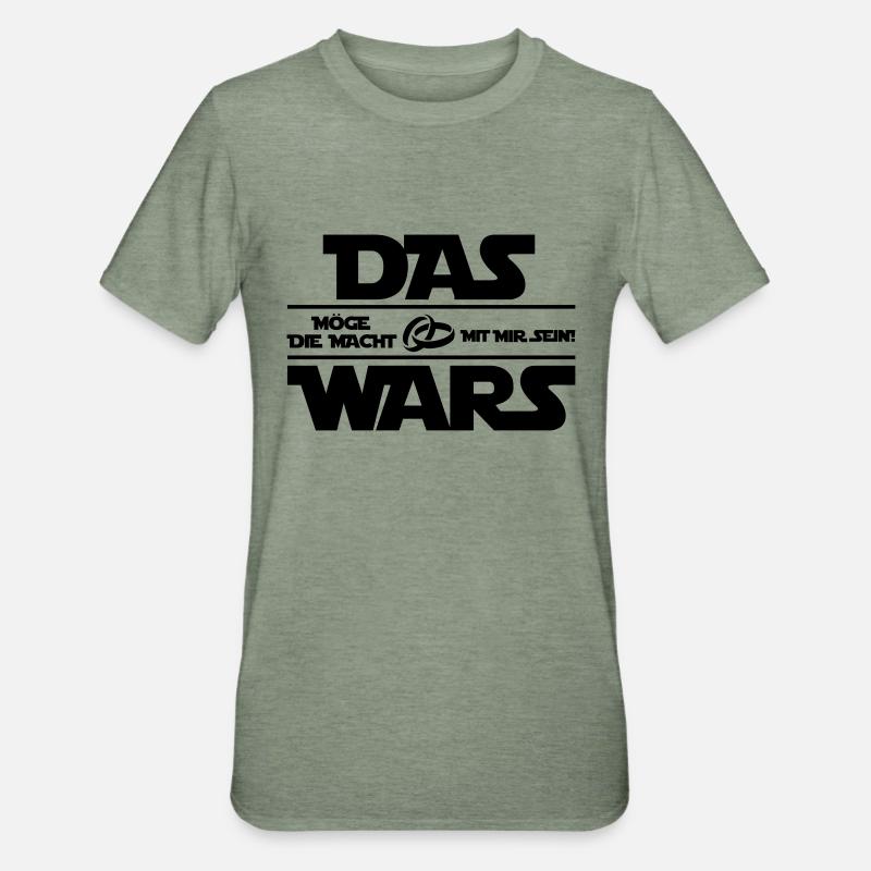 das_wars_01 - Unisex Polycotton T-Shirt - Militärgrün meliert