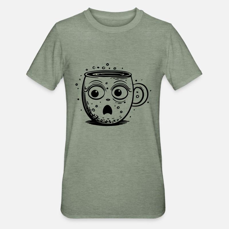 Coupe de choc - T-shirt polycoton Unisexe - vert kaki chiné