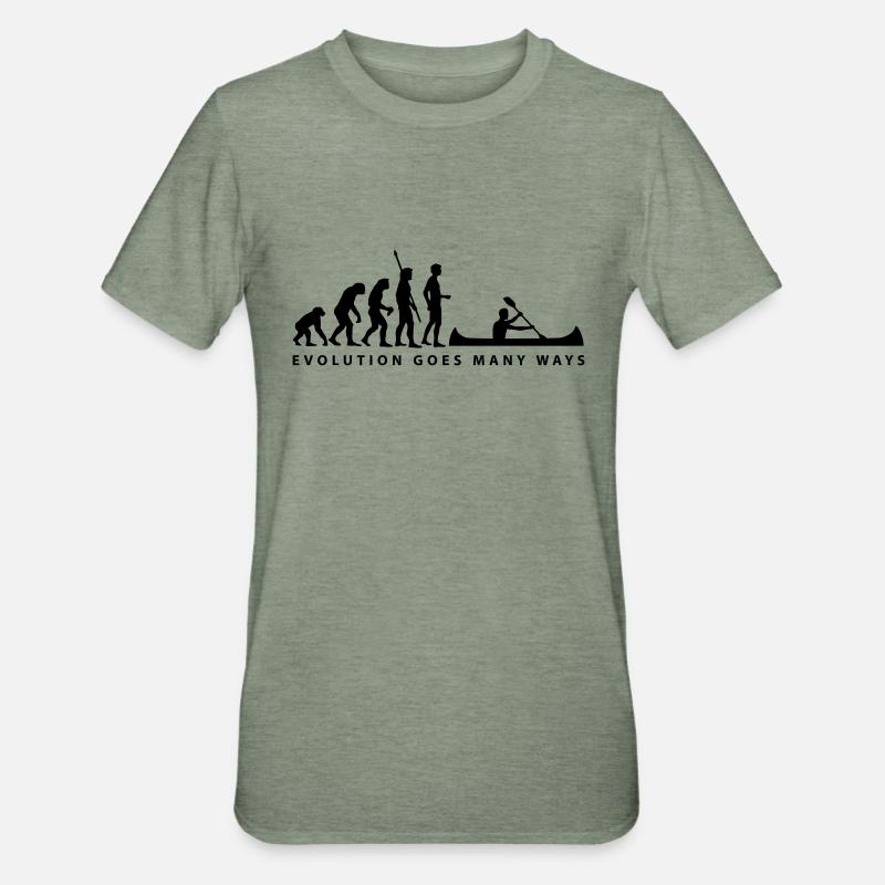 evolution_ruderer_b_1c - T-shirt polycoton Unisexe - vert kaki chiné