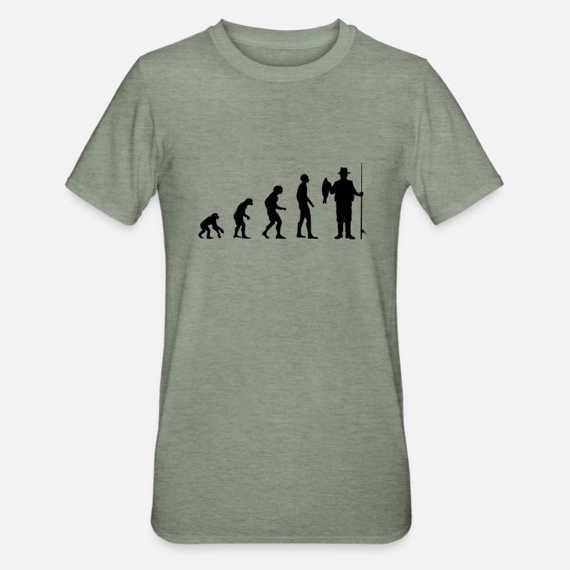 Pêcheur Evolution - T-shirt polycoton Unisexe - vert kaki chiné