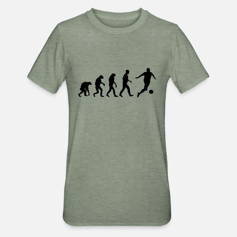 football evolution - T-shirt polycoton Unisexe - vert kaki chiné