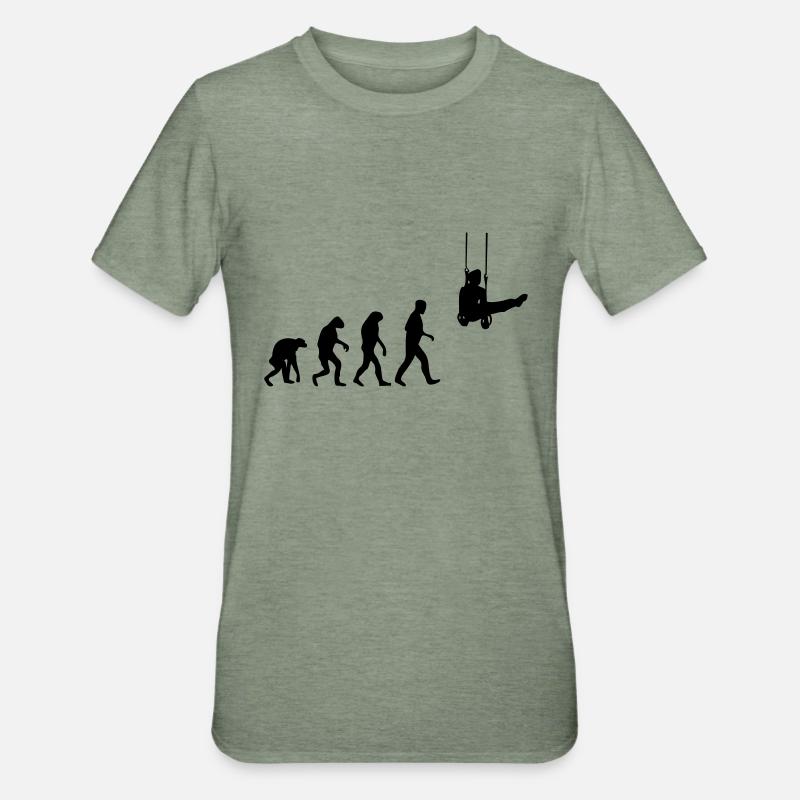 rings evolution - Unisex Polycotton T-Shirt - heather military green