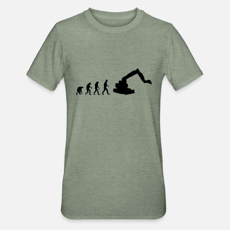 digger evolution - Unisex Polycotton T-Shirt - heather military green