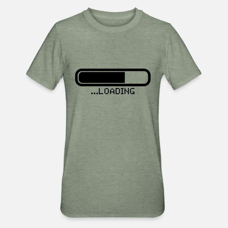 loading_gl1 - T-shirt polycoton Unisexe - vert kaki chiné