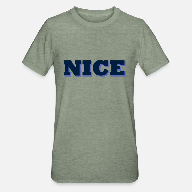 Nice - Unisex Polycotton T-Shirt - Militärgrün meliert
