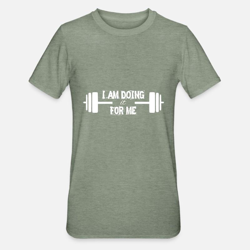 Proverbs Motivation I am doing it for me - Unisex Polycotton T-Shirt - heather military green