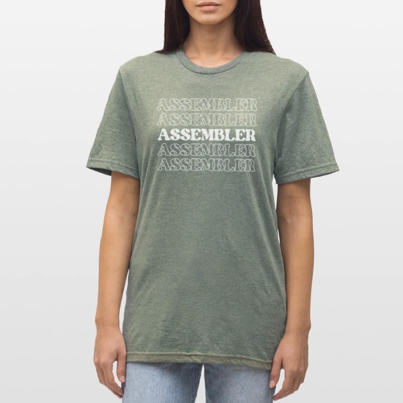 Assembler Fabricator Assembler Constructor Maker Unisex Polycotton T-Shirt