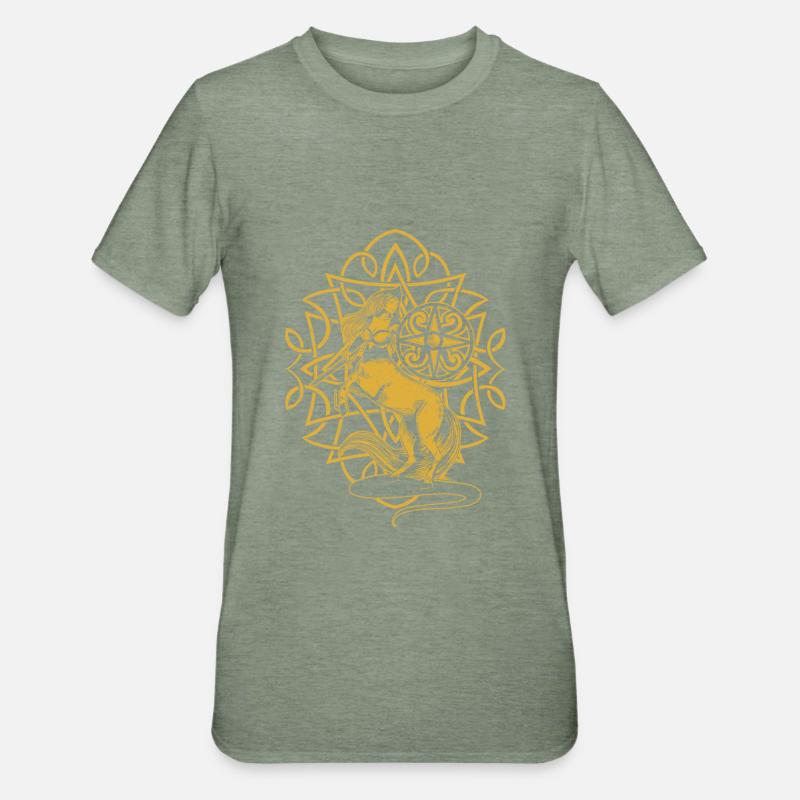 Phoenix Centaur Gift - Unisex Polycotton T-Shirt - heather military green