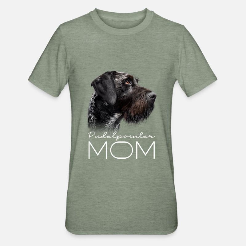 Pudelpointer Maman - T-shirt polycoton Unisexe - vert kaki chiné