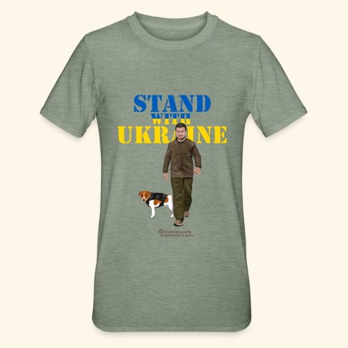 Ukraine Zelensky Patron Stand with Ukraine - Unisex Polycotton T-Shirt