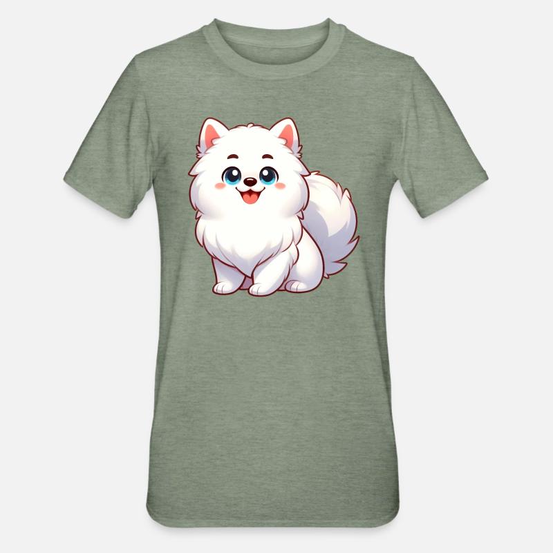 spitz 4 - T-shirt polycoton Unisexe - vert kaki chiné