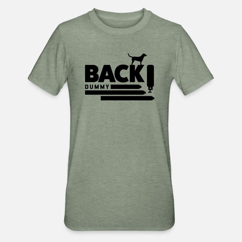 C’est pas vrai. - T-shirt polycoton Unisexe - vert kaki chiné