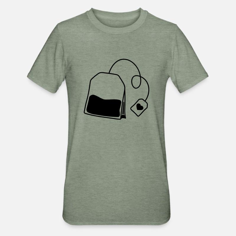 clipart teebeutel tee - Unisex Polycotton T-Shirt - Militärgrün meliert