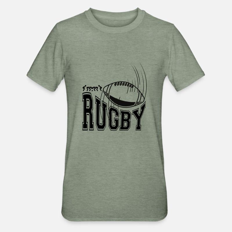 Rugby - Unisex Polycotton T-Shirt - heather military green