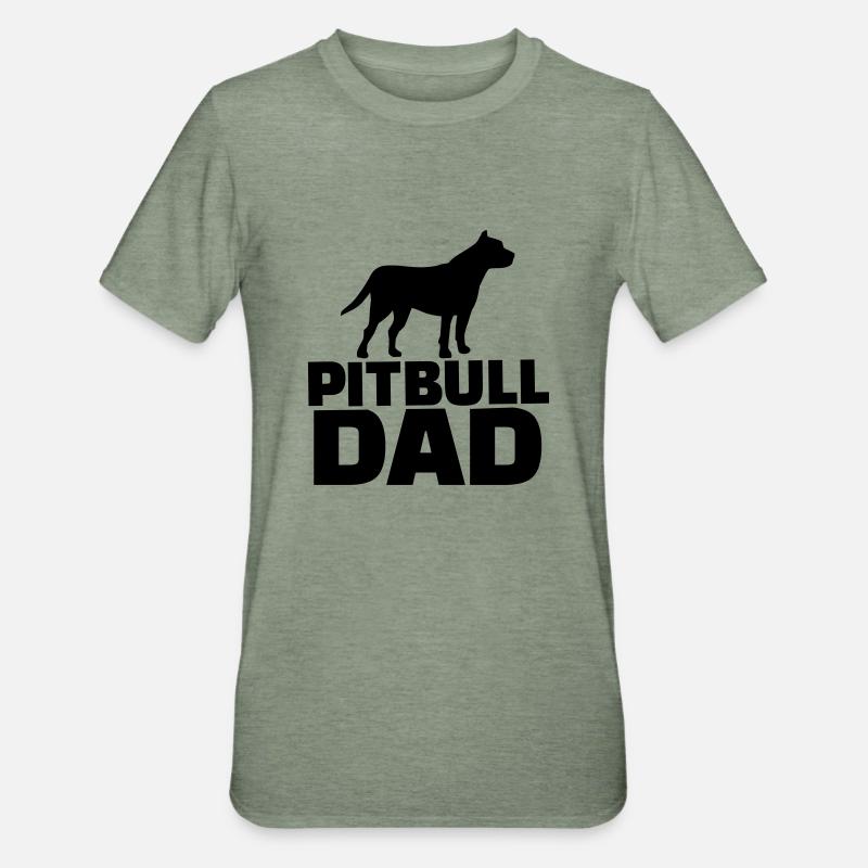 Pitbull - Unisex Polycotton T-Shirt - Militärgrün meliert