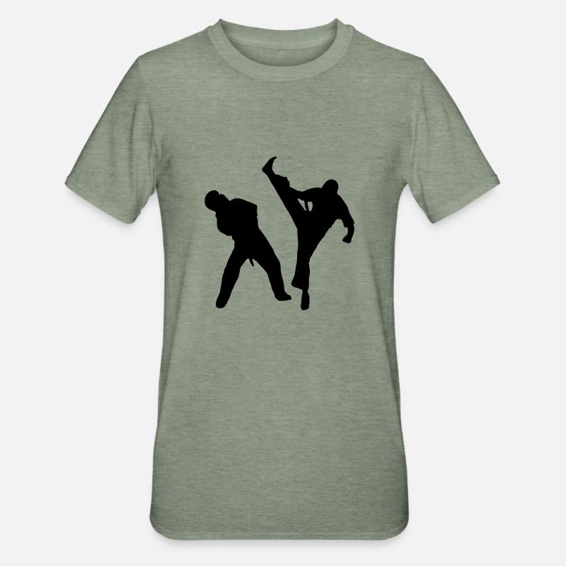 Axe Kick - Unisex Polycotton T-Shirt - heather military green