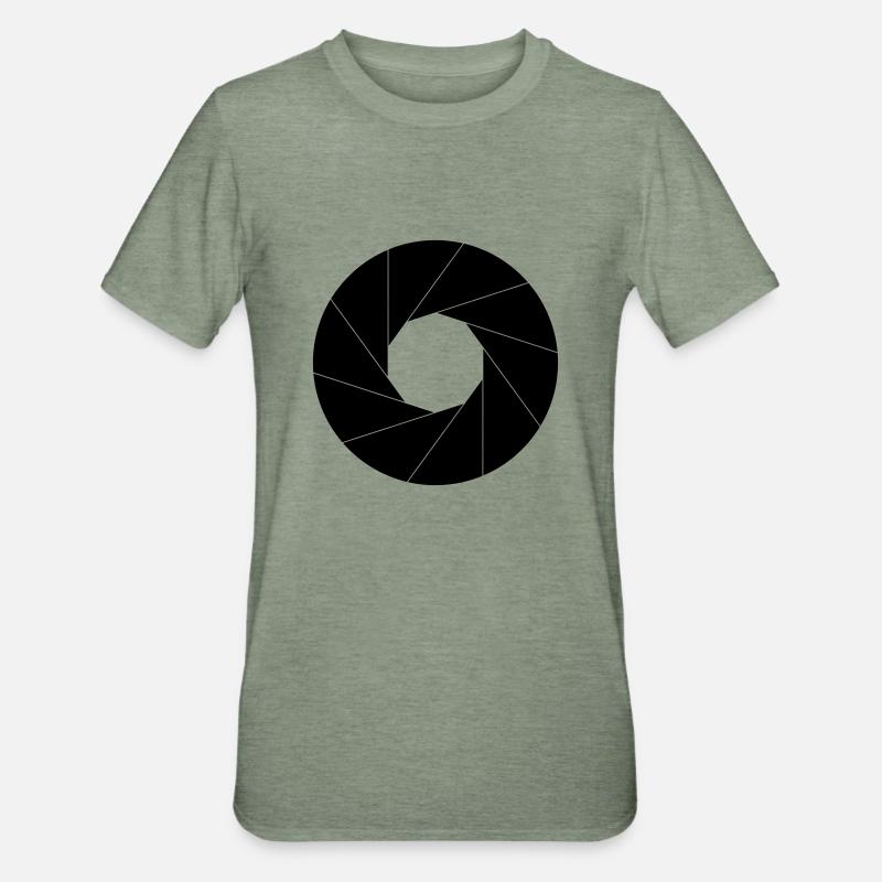 shutter - Unisex Polycotton T-Shirt - Militärgrün meliert