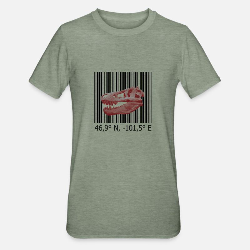 Rex Hell Creek - Unisex Polycotton T-Shirt - Militärgrün meliert