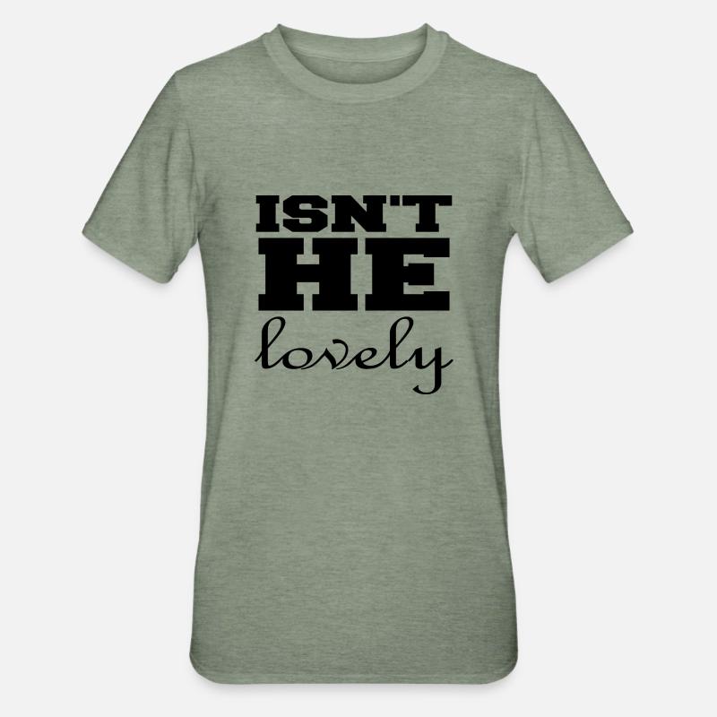 N’est-il pas charmant - T-shirt polycoton Unisexe - vert kaki chiné