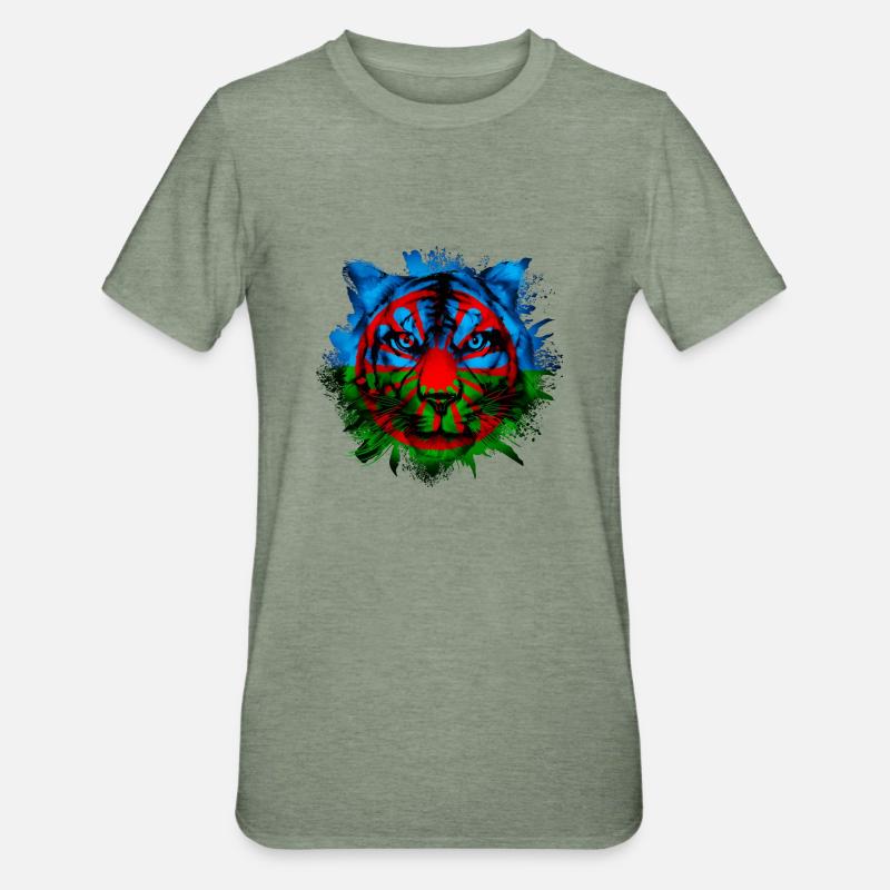 Rom - T-shirt polycoton Unisexe - vert kaki chiné
