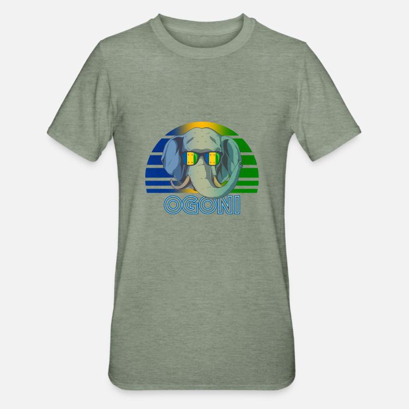 Ogonis - T-shirt polycoton Unisexe - vert kaki chiné