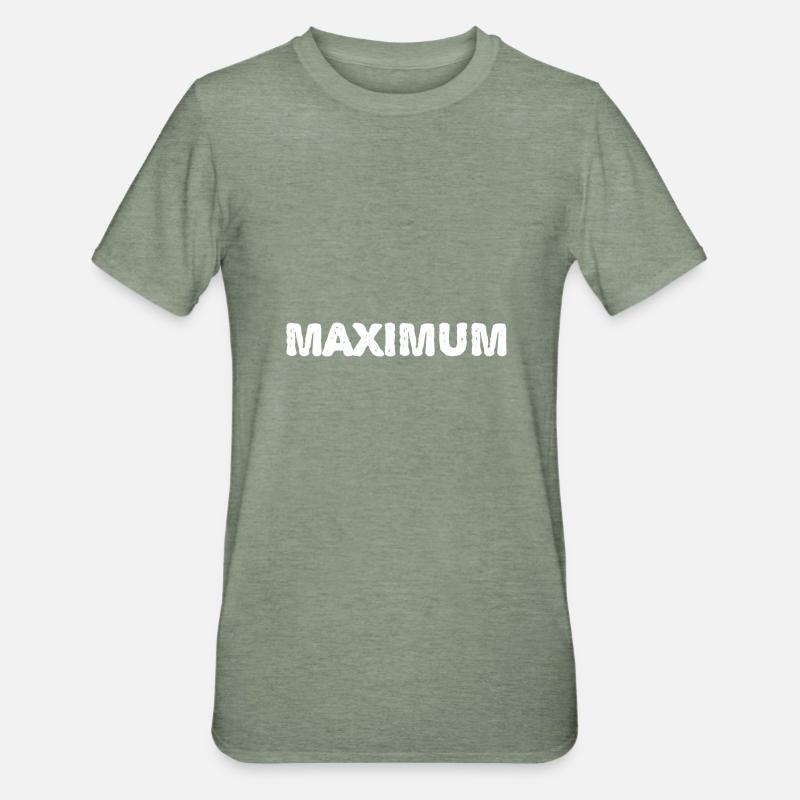 Maximum - T-shirt polycoton Unisexe - vert kaki chiné