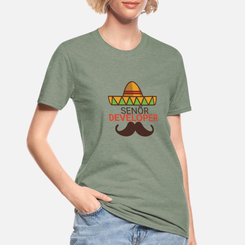 "Senor Developer, Senior Developer" | Programmer Unisex Polycotton T-Shirt