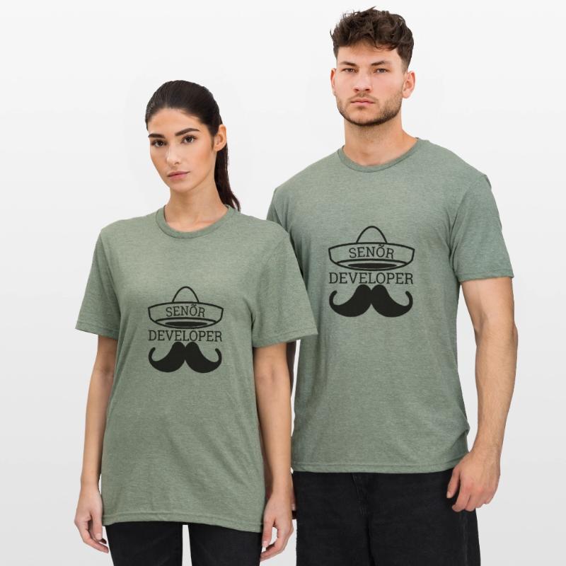 "Senor Developer, Senior Developer" | Programmer Unisex Polycotton T-Shirt