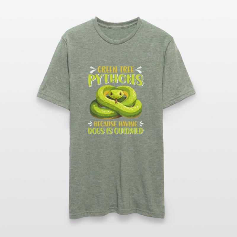 Green Tree Python Unisex Polycotton T-Shirt