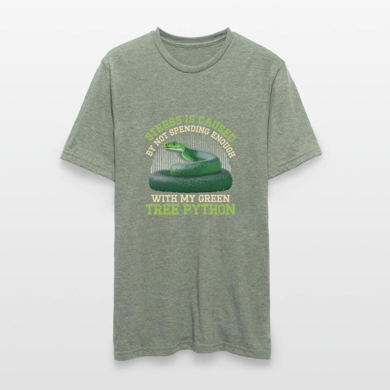 Green Tree Python Unisex Polycotton T-Shirt