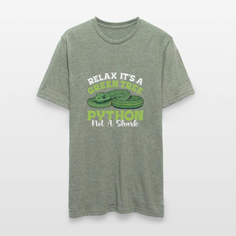 Green Tree Python Unisex Polycotton T-Shirt