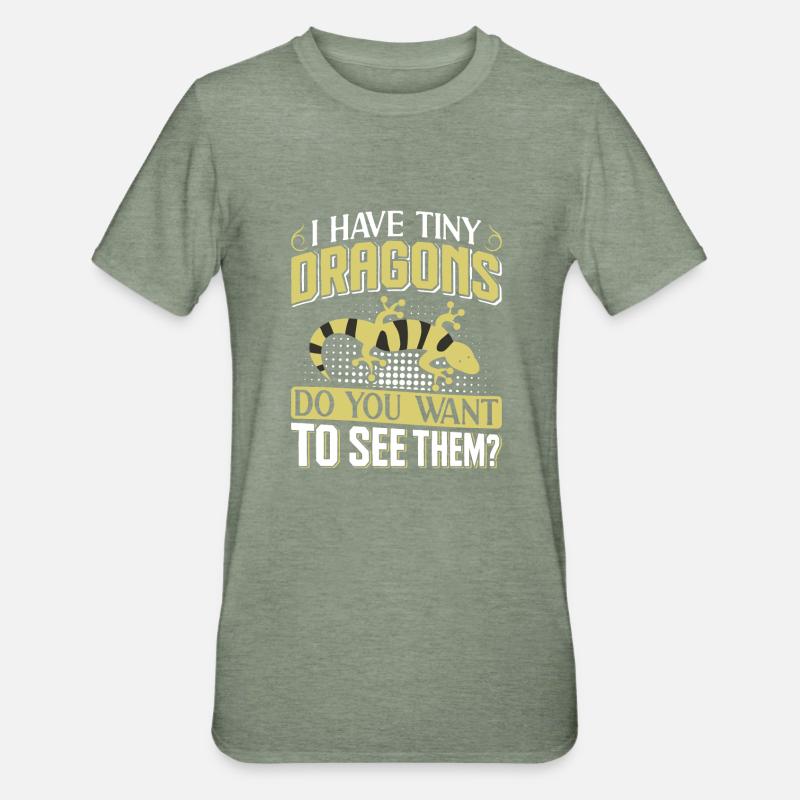 Molch - Unisex Polycotton T-Shirt - Militärgrün meliert